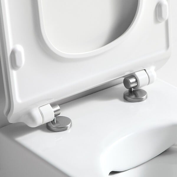 THALASSOR - Pack WC Bâti universel Wirquin Pro + Cuvette SANEO sans bride + Plaque noir mat - large