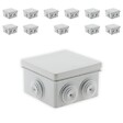 ZENITECH - Lot de 36 boîtes étanches carrées 80x80x40mm - Gris - Zenitech - vignette