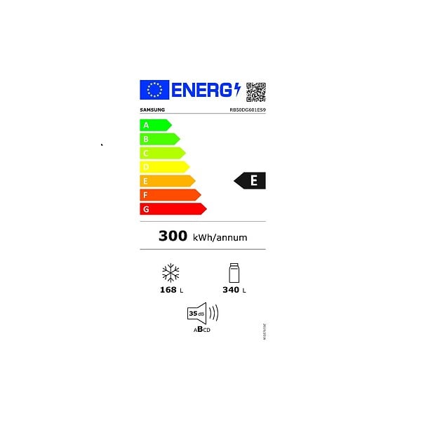 SAMSUNG - réfrigérateur combiné 80cm 508l ventilé inox - RB50DG601ES9 - large