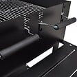 VIDAXL - vidaXL Support de barbecue au charbon de bois 2 roues - vignette
