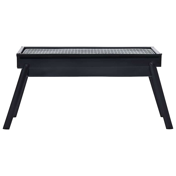 VIDAXL - vidaXL Barbecue portable de camping Acier inoxydable 60x22,5x33 cm - large