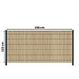 DECKLINEA - Kit Occultation Bois - L2,5 x H1,23m - Epicea - Autoclave - Protege Contre Insecte & Champignons - Pose Facile et Rapide - vignette