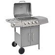 VIDAXL - vidaXL Barbecue à gaz 4 + 1 zone de cuisson Argenté - vignette