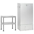 VIDAXL - vidaXL Fumoir à  four à  barbecue avec table acier galvanisé - vignette