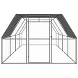 VIDAXL - vidaXL Poulailler d'extérieur 3x8x2 m Acier galvanisé - vignette