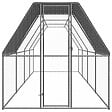 VIDAXL - vidaXL Poulailler d'extérieur 2x8x2 m Acier galvanisé - vignette