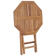 VIDAXL - vidaXL Table pliable de jardin 60x60x75 cm Bois de teck solide - vignette