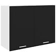 VIDAXL - vidaXL Armoire suspendue "Lyon" Noir 80x31x60 cm Bois d’ingénierie - vignette