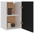 VIDAXL - vidaXL Armoire suspendue "Lyon" Noir 39,5x31x60 cm Bois d'ingénierie - vignette