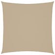 VIDAXL - vidaXL Voile de parasol tissu oxford carré 4x4 m beige - vignette