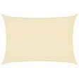 VIDAXL - vidaXL Voile d'ombrage 160 g/m² Crème 2x3 m PEHD - vignette