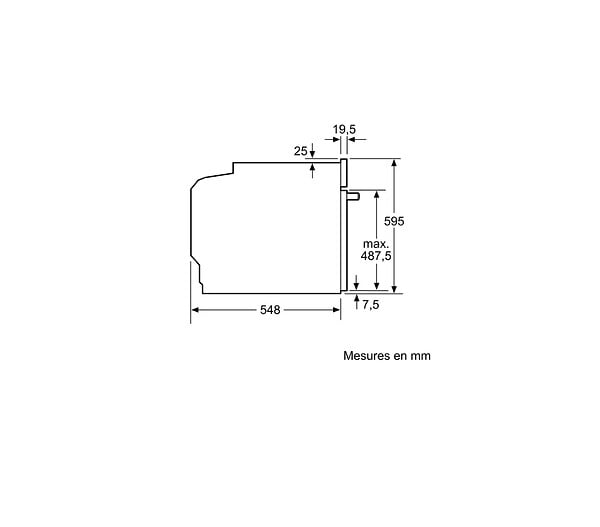 NEFF - four intégrable multifonction 71l 60cm pyrolyse inox - B2ACJ7AN3F - large