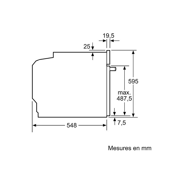 NEFF - four intégrable multifonction 71l 60cm pyrolyse/hydrolyse inox - B5ACH7AN3F - large