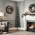 VIDAXL - vidaXL Sapin de Noël artificiel mince avec support Vert 180 cm PVC - vignette