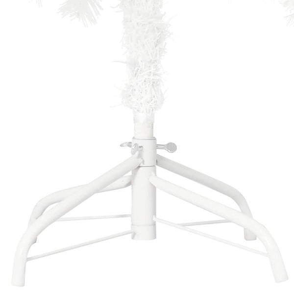 VIDAXL - vidaXL Arbre de Noël artificiel pré-éclairé et boules blanc 120 cm - large