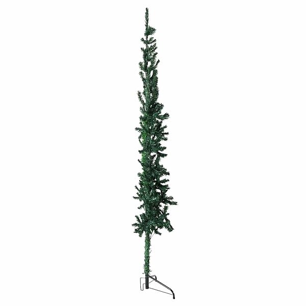 VIDAXL - vidaXL Demi sapin de Noël artificiel mince avec support Vert 120 cm - large
