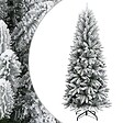 VIDAXL - vidaXL Sapin de Noël artificiel avec neige floquée 210 cm PVC et PE - vignette