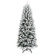 VIDAXL - vidaXL Sapin de Noël artificiel avec neige floquée 210 cm PVC et PE - vignette