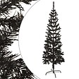 VIDAXL - vidaXL Sapin de Noël étroit Noir 150 cm - vignette