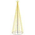 VIDAXL - vidaXL Arbre de Noël cône 310 LED Blanc chaud 100x300 cm - vignette