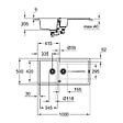 GROHE - Évier K400 GROHE 31642AP0 1 bac + 1/2 bac + 1 égouttoir - noir granite - vignette