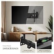 TECTAKE - Support TV Mural pour Ecran Plat 32" à 100" noir - vignette