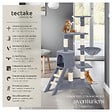 TECTAKE - Arbre à chat DOMINIQUE 142 cm gris - vignette
