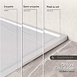 SANIVERRE - HIEMAL Receveur de douche 80 x 160 cm résine Blanc aspect ardoise + bonde incluse - Salle de bain - vignette