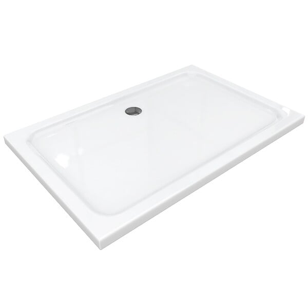 SANIVERRE - SHIMMER Receveur de douche 90 x 120 cm acrylique Blanc + bonde et siphon inclus - Salle de bain - large