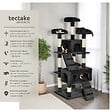 TECTAKE - Arbre à chat MOGLI 170 cm noir - vignette