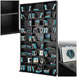 TECTAKE - Étagère bibliothèque Christel 180 x 102 x 23,5cm noir - vignette