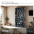 TECTAKE - Étagère bibliothèque Christel 180 x 102 x 23,5cm noir - vignette