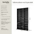 TECTAKE - Étagère bibliothèque Christel 180 x 102 x 23,5cm noir - vignette
