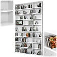 TECTAKE - Étagère bibliothèque Christel 180 x 102 x 23,5cm blanc - vignette