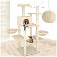 TECTAKE - Arbre à chat LILOU 165 cm beige - vignette