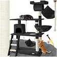 TECTAKE - Arbre à chat MARCEL 141 cm noir - vignette