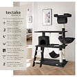 TECTAKE - Arbre à chat MARCEL 141 cm noir - vignette