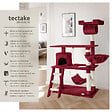 TECTAKE - Arbre à chat MARCEL 141 cm rouge bordeaux - vignette