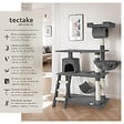 TECTAKE - Arbre à chat MARCEL 141 cm gris - vignette