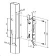 LOCINOX - Serrure à  encastrer FORTYLOCK tout en inox 20mm pour profil 40mm - LOCINOX - P00007978 - vignette
