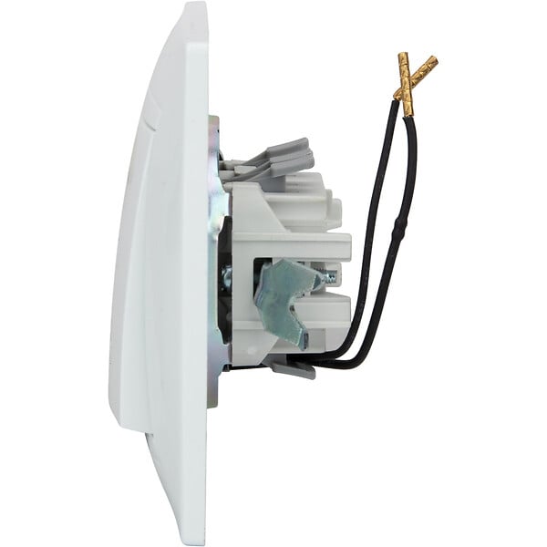 ZENITECH - Bouton poussoir à voyant encastré Zyna - Blanc - Zenitech - large