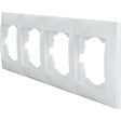 ZENITECH - Plaque encastrée 4 boîtes horizontales Zyna - Blanc - Zenitech - vignette