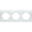 ZENITECH - Triple plaque encastrée horizontale Zyna - Blanc - Zenitech - vignette