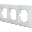 ZENITECH - Triple plaque encastrée horizontale Zyna - Blanc - Zenitech - vignette