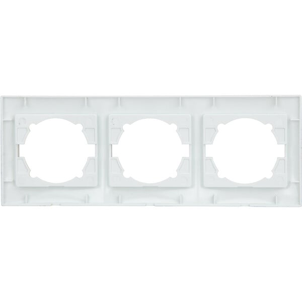 ZENITECH - Triple plaque encastrée horizontale Zyna - Blanc - Zenitech - large