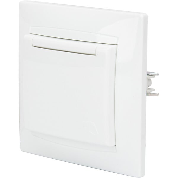 ZENITECH - Prise Schuko à clapet encastrée - Blanc - Zyna - Zenitech - large