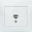 ZENITECH - Prise RJ45 encastrée Zyna - Blanc - Zenitech - vignette