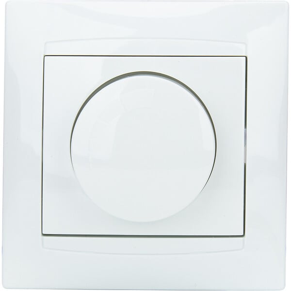ZENITECH - Variateur rotatif encastré 200W Zyna - Blanc - Zenitech - large