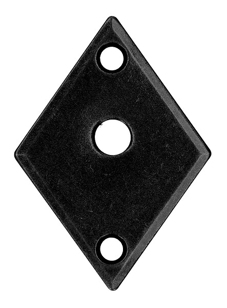 BOUVET - Rosace simple de style LV 100 fer cémenté patiné bec de cane - BOUVET - R66BD6032 - large