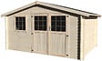 DECOR ET JARDIN - Abri de jardin - Bois - 34mm - SU 10.14m² - Surface hors tout 12.54 m2 - vignette